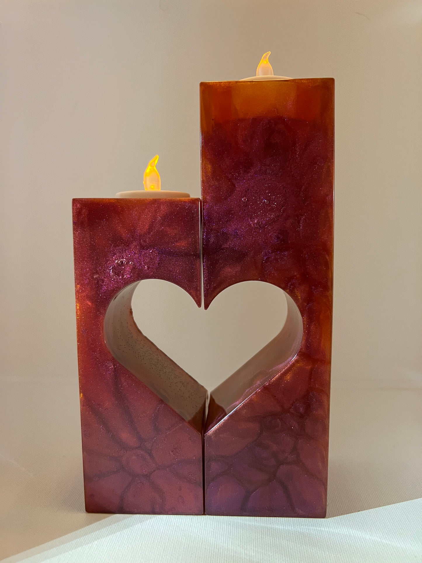 Heart Candle Holder with Tealight - Anna's Homemade Treasures