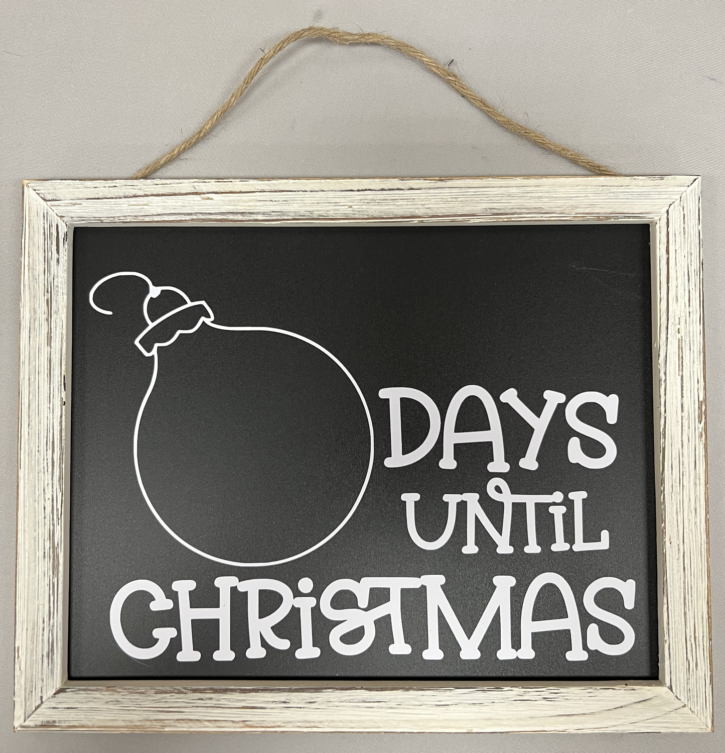 Countdown to Christmas Vintage Framed Chalkboard (LG)