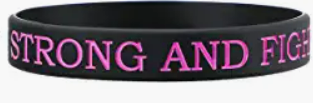 Silicon Breast Cancer Awareness Bracelet - Anna's Homemade Treasures